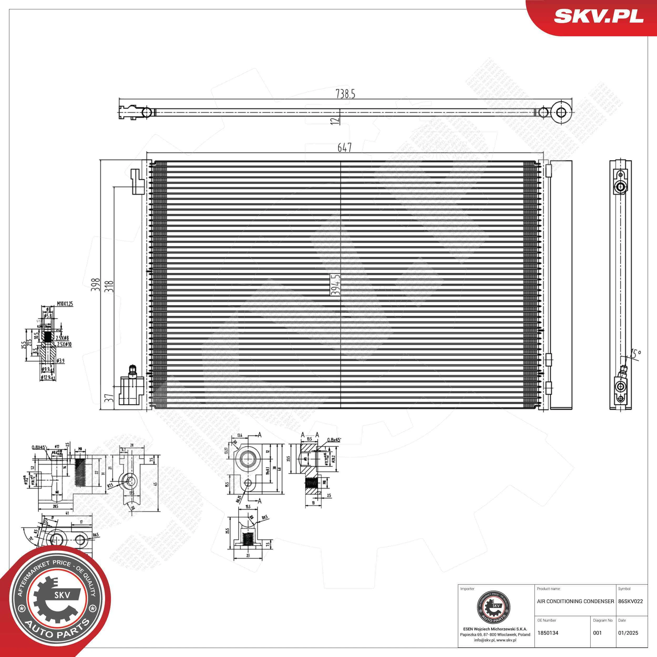Condenser, air conditioning
